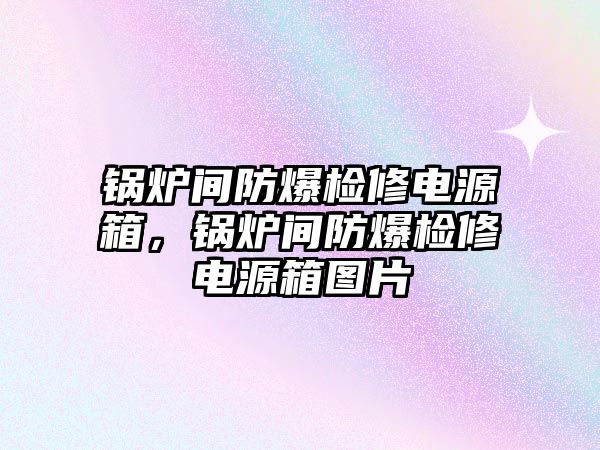 鍋爐間防爆檢修電源箱，鍋爐間防爆檢修電源箱圖片