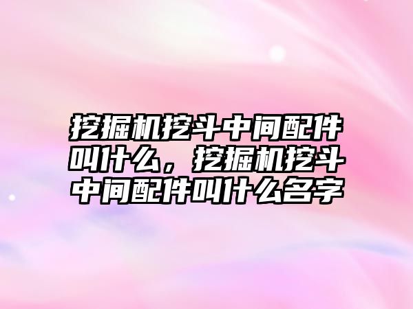 挖掘機挖斗中間配件叫什么，挖掘機挖斗中間配件叫什么名字