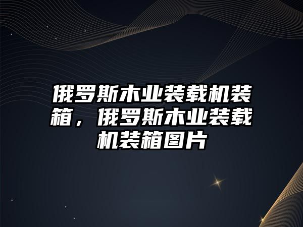 俄羅斯木業(yè)裝載機(jī)裝箱，俄羅斯木業(yè)裝載機(jī)裝箱圖片