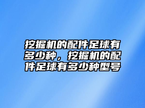 挖掘機(jī)的配件足球有多少種，挖掘機(jī)的配件足球有多少種型號(hào)