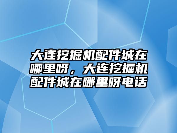 大連挖掘機配件城在哪里呀，大連挖掘機配件城在哪里呀電話