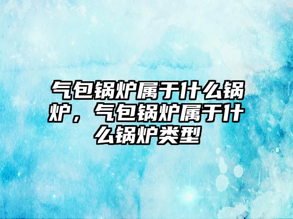 氣包鍋爐屬于什么鍋爐，氣包鍋爐屬于什么鍋爐類型