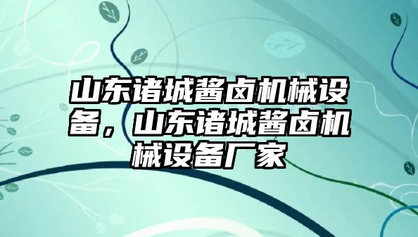 山東諸城醬鹵機(jī)械設(shè)備，山東諸城醬鹵機(jī)械設(shè)備廠家