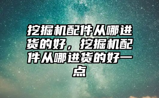 挖掘機配件從哪進貨的好，挖掘機配件從哪進貨的好一點