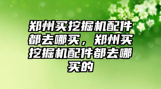 鄭州買挖掘機(jī)配件都去哪買，鄭州買挖掘機(jī)配件都去哪買的