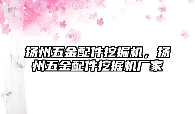 揚(yáng)州五金配件挖掘機(jī)，揚(yáng)州五金配件挖掘機(jī)廠家