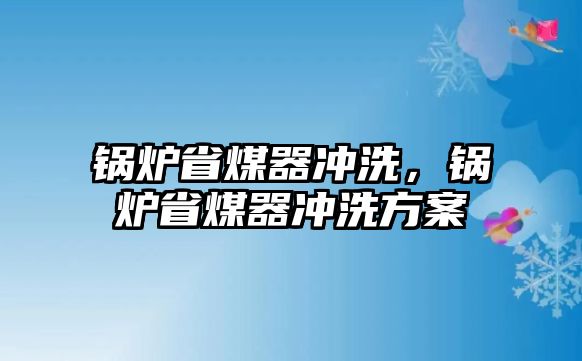 鍋爐省煤器沖洗，鍋爐省煤器沖洗方案