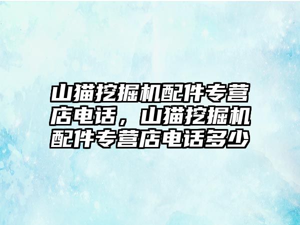 山貓挖掘機(jī)配件專營(yíng)店電話，山貓挖掘機(jī)配件專營(yíng)店電話多少