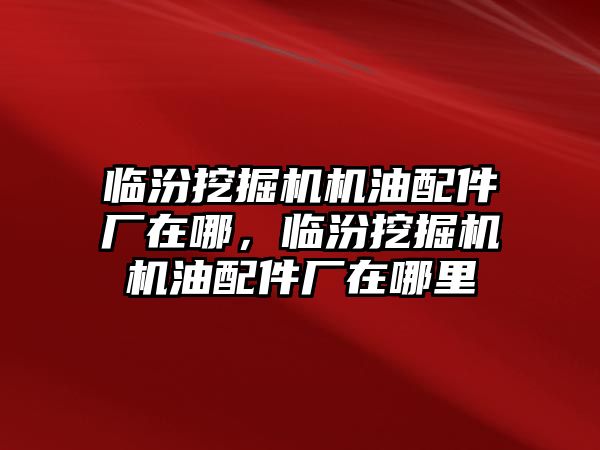 臨汾挖掘機(jī)機(jī)油配件廠在哪，臨汾挖掘機(jī)機(jī)油配件廠在哪里