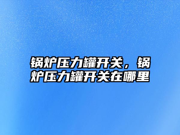 鍋爐壓力罐開關，鍋爐壓力罐開關在哪里