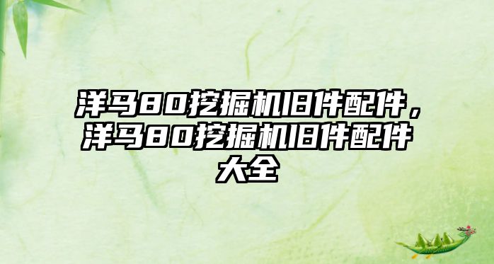 洋馬80挖掘機(jī)舊件配件，洋馬80挖掘機(jī)舊件配件大全