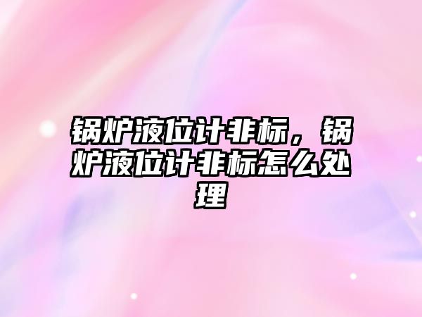 鍋爐液位計非標(biāo)，鍋爐液位計非標(biāo)怎么處理