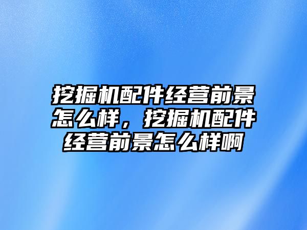 挖掘機配件經(jīng)營前景怎么樣，挖掘機配件經(jīng)營前景怎么樣啊