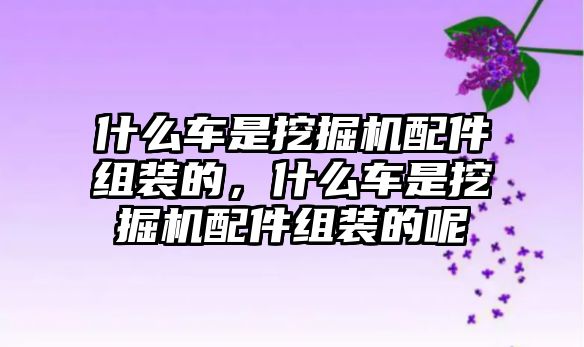 什么車是挖掘機(jī)配件組裝的，什么車是挖掘機(jī)配件組裝的呢