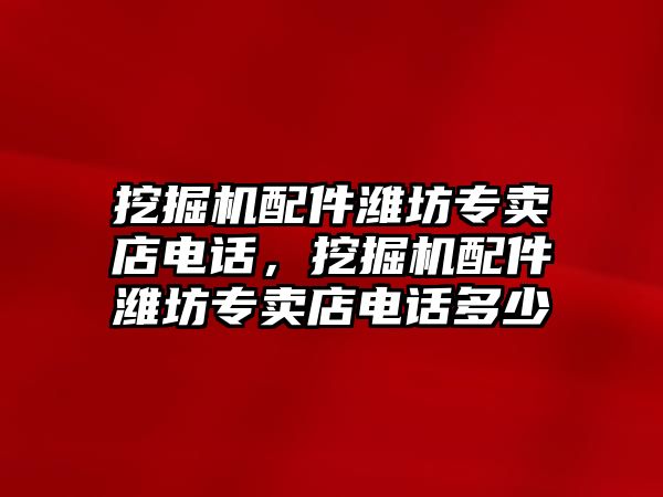 挖掘機(jī)配件濰坊專賣店電話，挖掘機(jī)配件濰坊專賣店電話多少