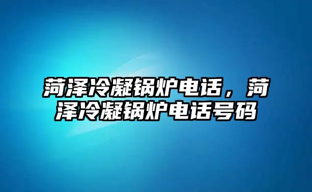 菏澤冷凝鍋爐電話，菏澤冷凝鍋爐電話號(hào)碼