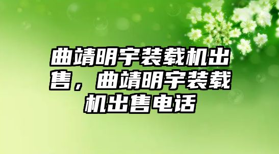 曲靖明宇裝載機出售，曲靖明宇裝載機出售電話