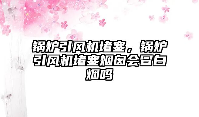 鍋爐引風機堵塞，鍋爐引風機堵塞煙囪會冒白煙嗎