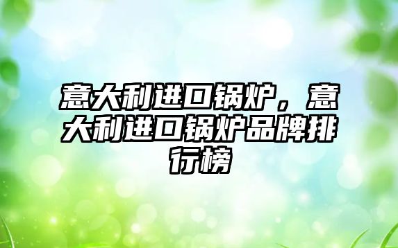 意大利進口鍋爐，意大利進口鍋爐品牌排行榜