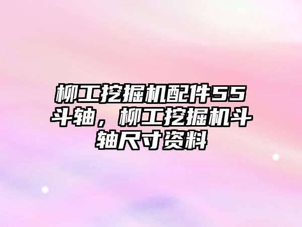 柳工挖掘機配件55斗軸，柳工挖掘機斗軸尺寸資料