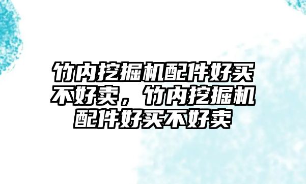 竹內(nèi)挖掘機配件好買不好賣，竹內(nèi)挖掘機配件好買不好賣