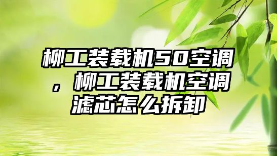 柳工裝載機(jī)50空調(diào)，柳工裝載機(jī)空調(diào)濾芯怎么拆卸