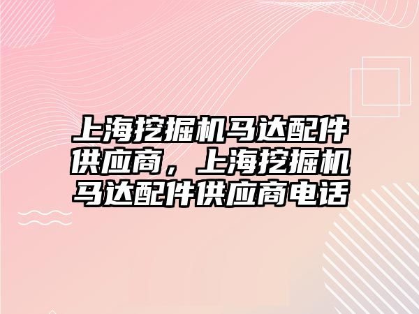 上海挖掘機馬達配件供應(yīng)商，上海挖掘機馬達配件供應(yīng)商電話