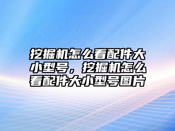 挖掘機(jī)怎么看配件大小型號，挖掘機(jī)怎么看配件大小型號圖片