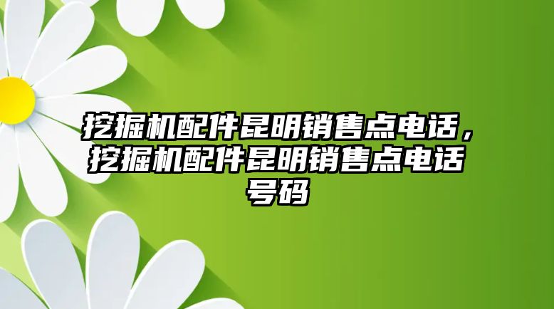 挖掘機(jī)配件昆明銷售點(diǎn)電話，挖掘機(jī)配件昆明銷售點(diǎn)電話號(hào)碼