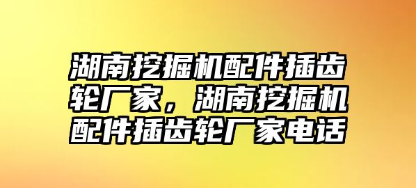 湖南挖掘機(jī)配件插齒輪廠家，湖南挖掘機(jī)配件插齒輪廠家電話