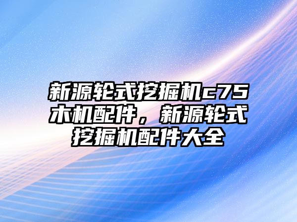 新源輪式挖掘機(jī)c75木機(jī)配件，新源輪式挖掘機(jī)配件大全