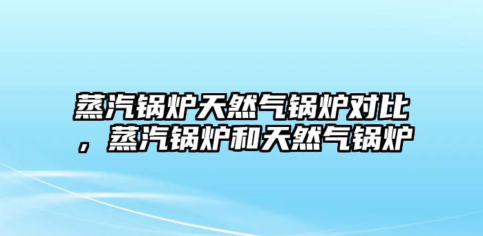 蒸汽鍋爐天然氣鍋爐對(duì)比，蒸汽鍋爐和天然氣鍋爐