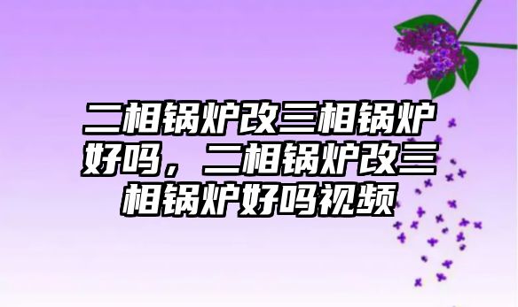 二相鍋爐改三相鍋爐好嗎，二相鍋爐改三相鍋爐好嗎視頻