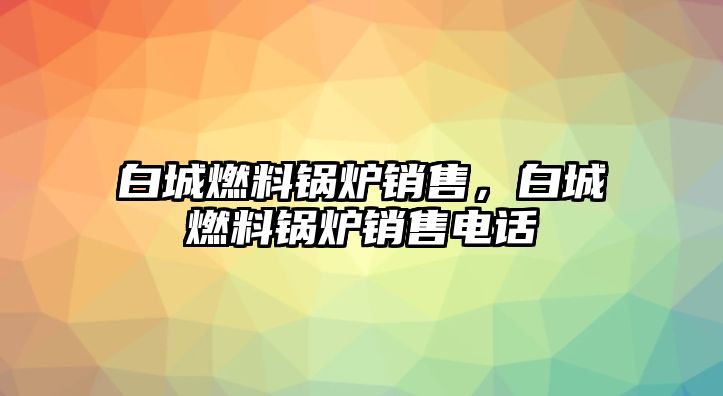 白城燃料鍋爐銷售，白城燃料鍋爐銷售電話