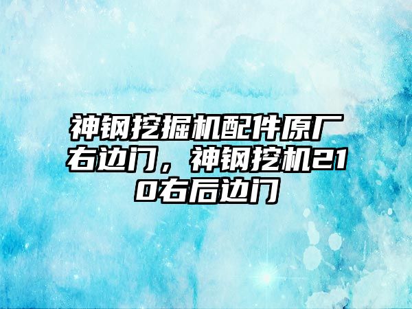 神鋼挖掘機配件原廠右邊門，神鋼挖機210右后邊門