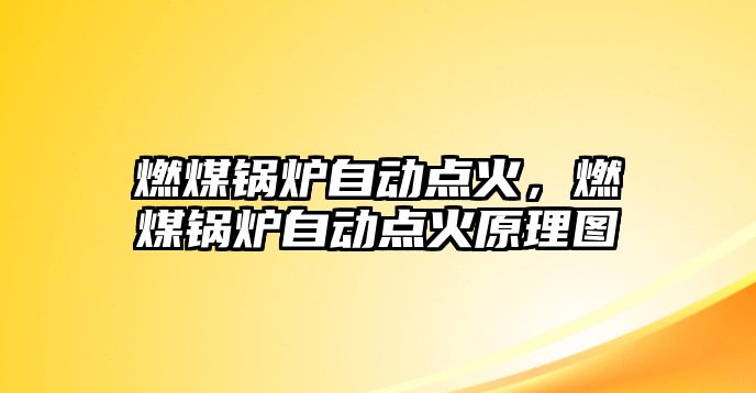 燃煤鍋爐自動點火，燃煤鍋爐自動點火原理圖