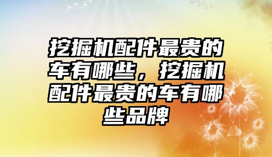 挖掘機配件最貴的車有哪些，挖掘機配件最貴的車有哪些品牌