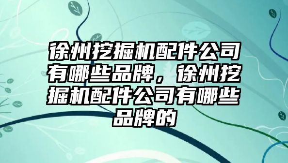 徐州挖掘機(jī)配件公司有哪些品牌，徐州挖掘機(jī)配件公司有哪些品牌的