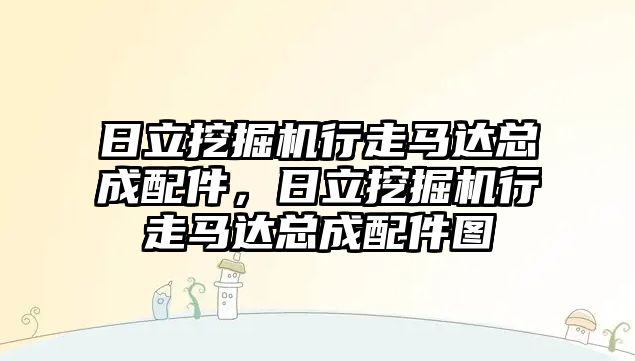 日立挖掘機行走馬達總成配件，日立挖掘機行走馬達總成配件圖