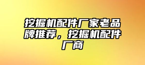 挖掘機(jī)配件廠家老品牌推薦，挖掘機(jī)配件廠商