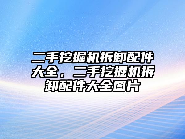 二手挖掘機拆卸配件大全，二手挖掘機拆卸配件大全圖片