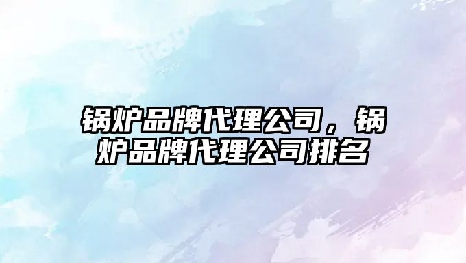 鍋爐品牌代理公司，鍋爐品牌代理公司排名