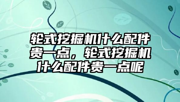 輪式挖掘機什么配件貴一點，輪式挖掘機什么配件貴一點呢