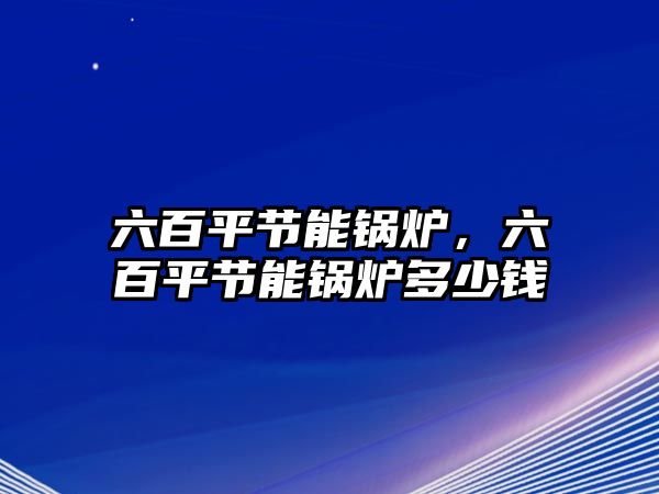 六百平節(jié)能鍋爐，六百平節(jié)能鍋爐多少錢