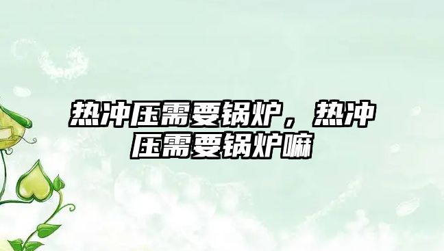 熱沖壓需要鍋爐，熱沖壓需要鍋爐嘛