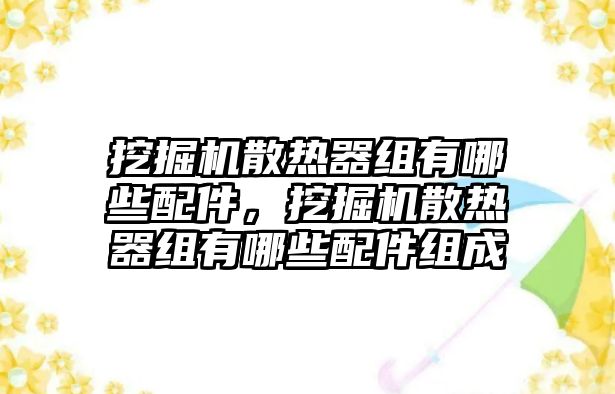 挖掘機(jī)散熱器組有哪些配件，挖掘機(jī)散熱器組有哪些配件組成