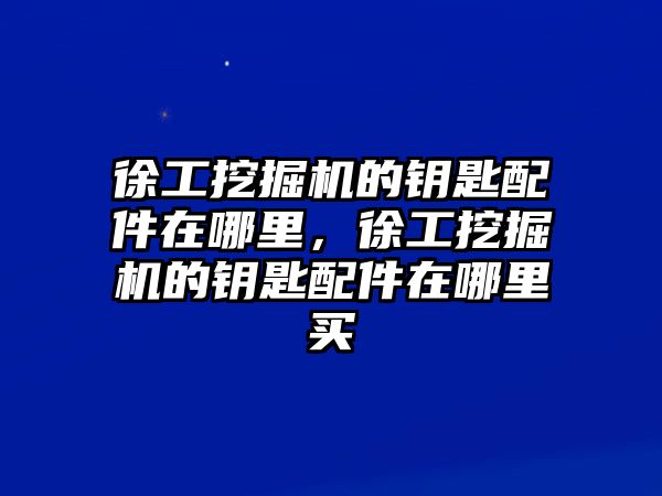 徐工挖掘機(jī)的鑰匙配件在哪里，徐工挖掘機(jī)的鑰匙配件在哪里買