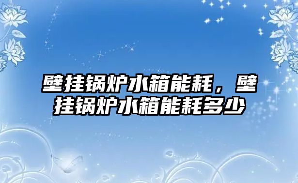 壁掛鍋爐水箱能耗，壁掛鍋爐水箱能耗多少