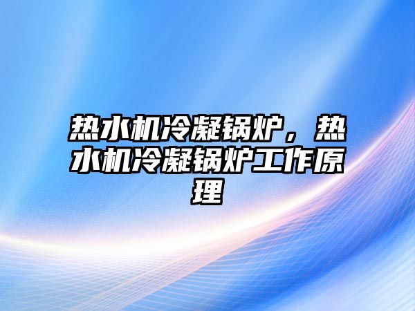 熱水機(jī)冷凝鍋爐，熱水機(jī)冷凝鍋爐工作原理