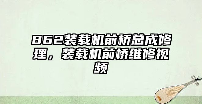 862裝載機(jī)前橋總成修理，裝載機(jī)前橋維修視頻